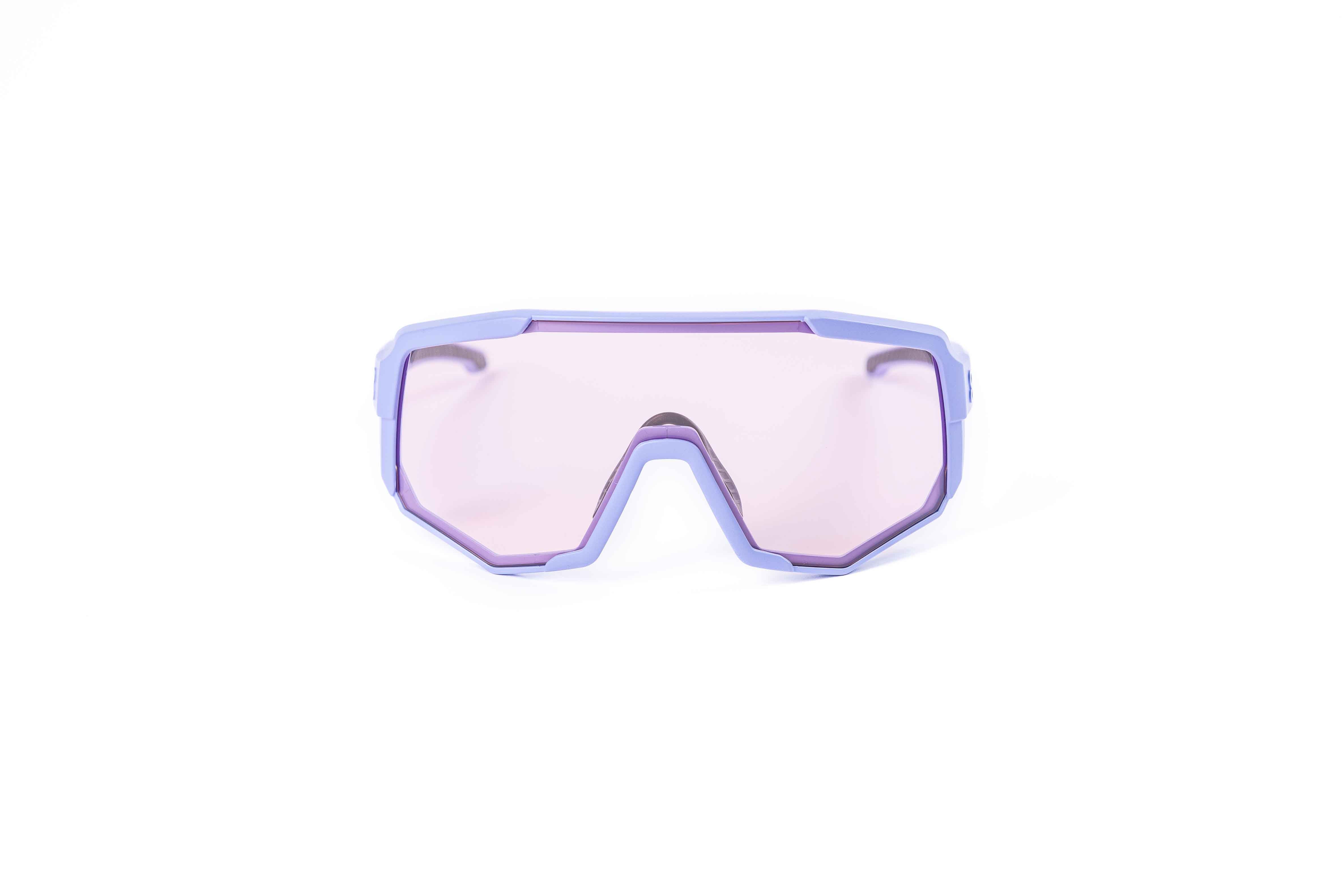 Coast Optics Nita 2 MTB riding glasses in purple frame with interchangeable lens, designed for trail and enduro riders.